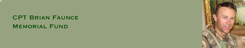 CPT Brian Faunce Memorial Fund